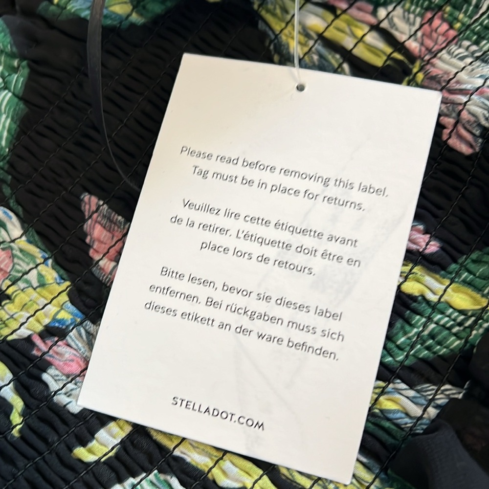 NWT Stella & Dot : Lizzie Botanical Dress - M - Picture 13 of 13
